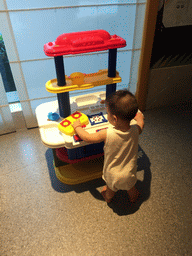 Max playing in the Play Room of the InterContinental Sanya Haitang Bay Resort