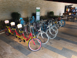 Bicycles at the bike rental place of the InterContinental Sanya Haitang Bay Resort