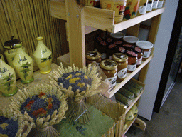 Lavender and jars in the Lavender shop