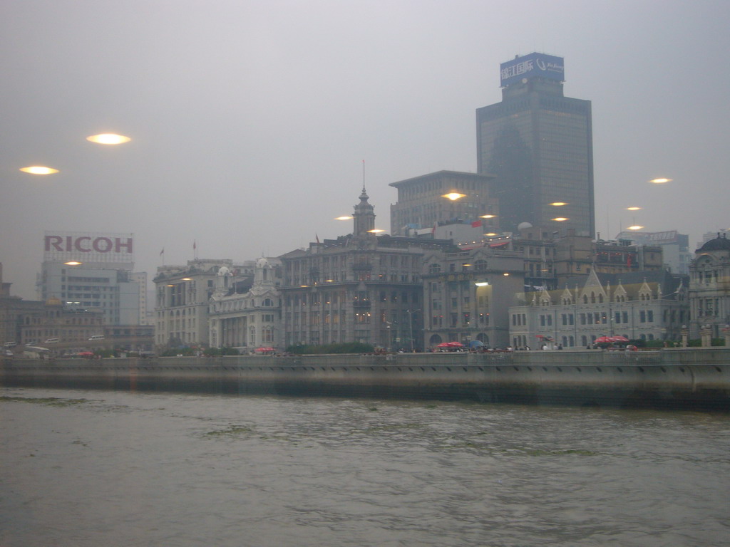 The Bund area, viewed from the Huangpu river ferry