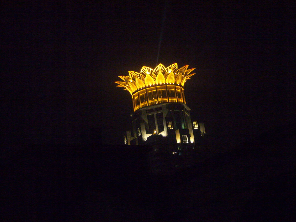 The Bund Center, viewed from the roof of the Ambassador Hotel, by night