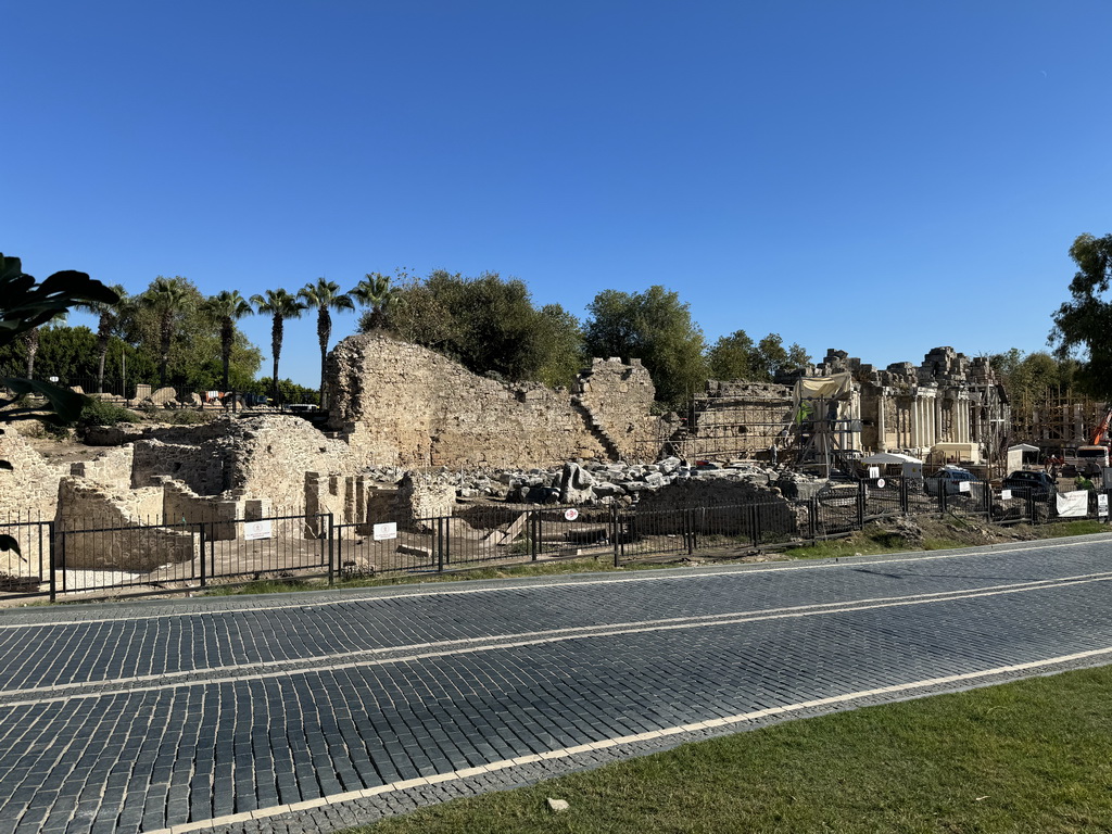 Front of the Nymphaeum at the Side Caddesi street