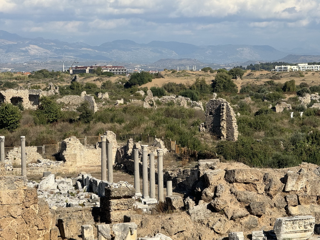 The Trade Agora, viewed from the diazoma of the southwest auditorium of the Roman Theatre of Side