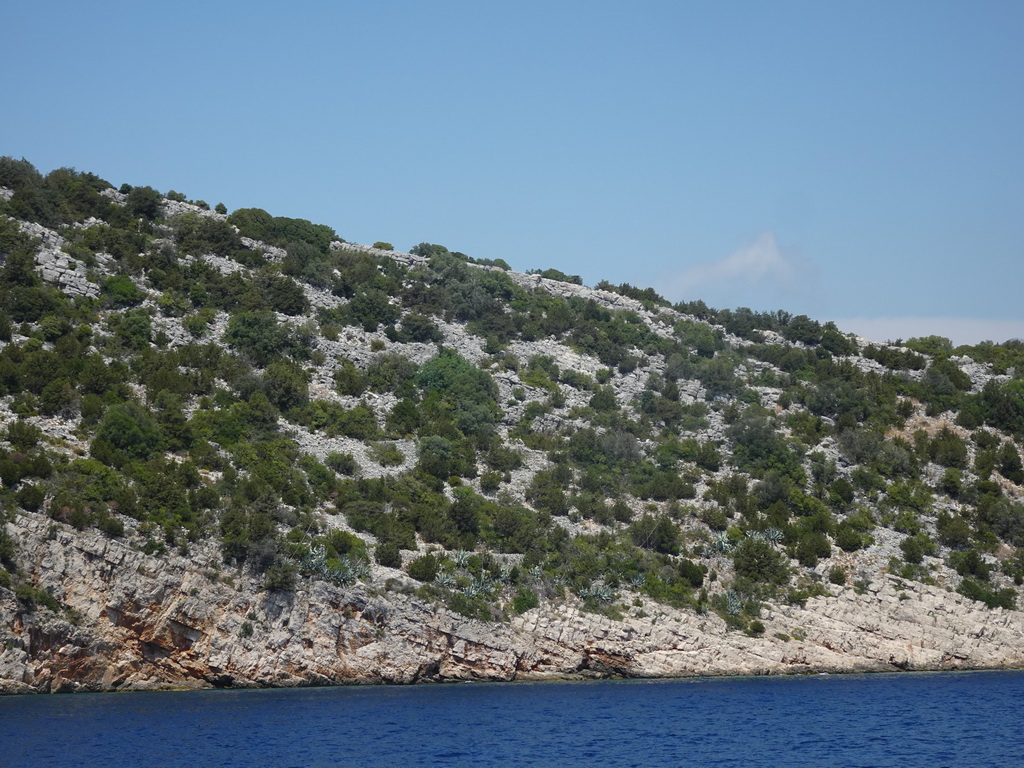 Ruda island, viewed from the Elaphiti Islands tour boat