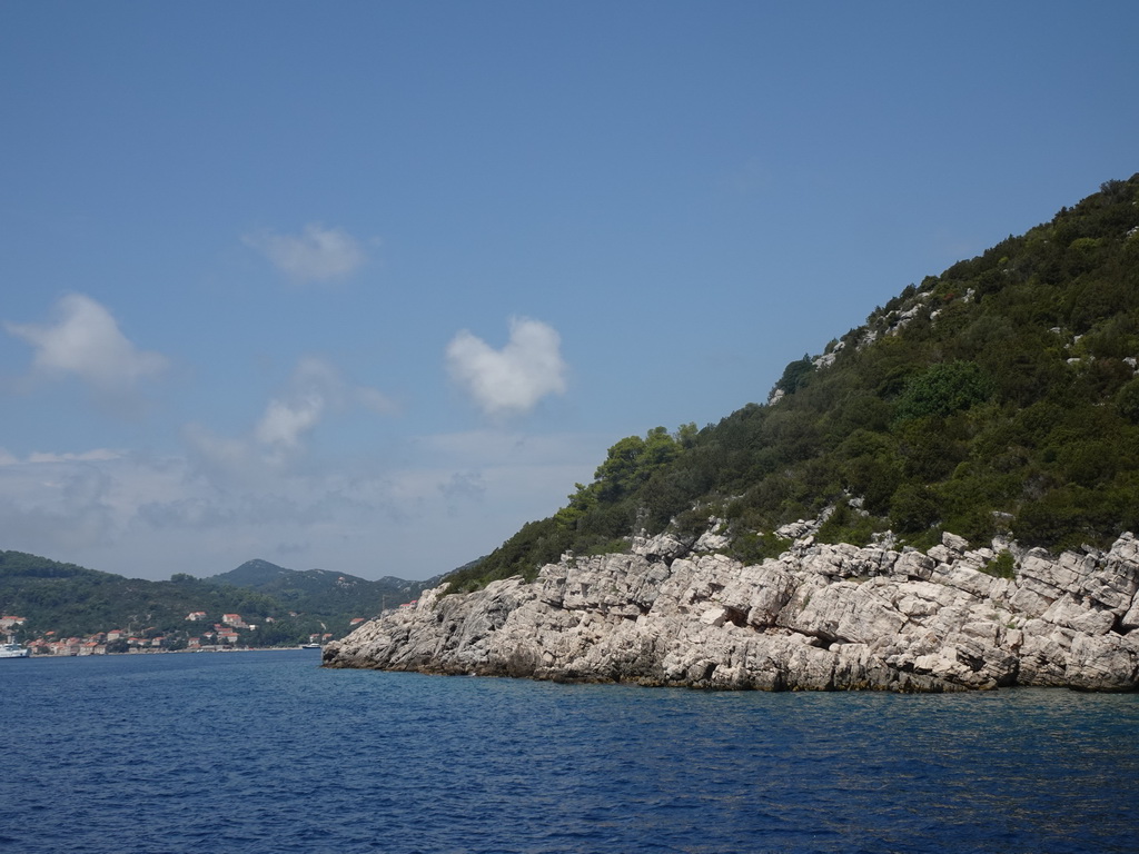 Ruda island, viewed from the Elaphiti Islands tour boat