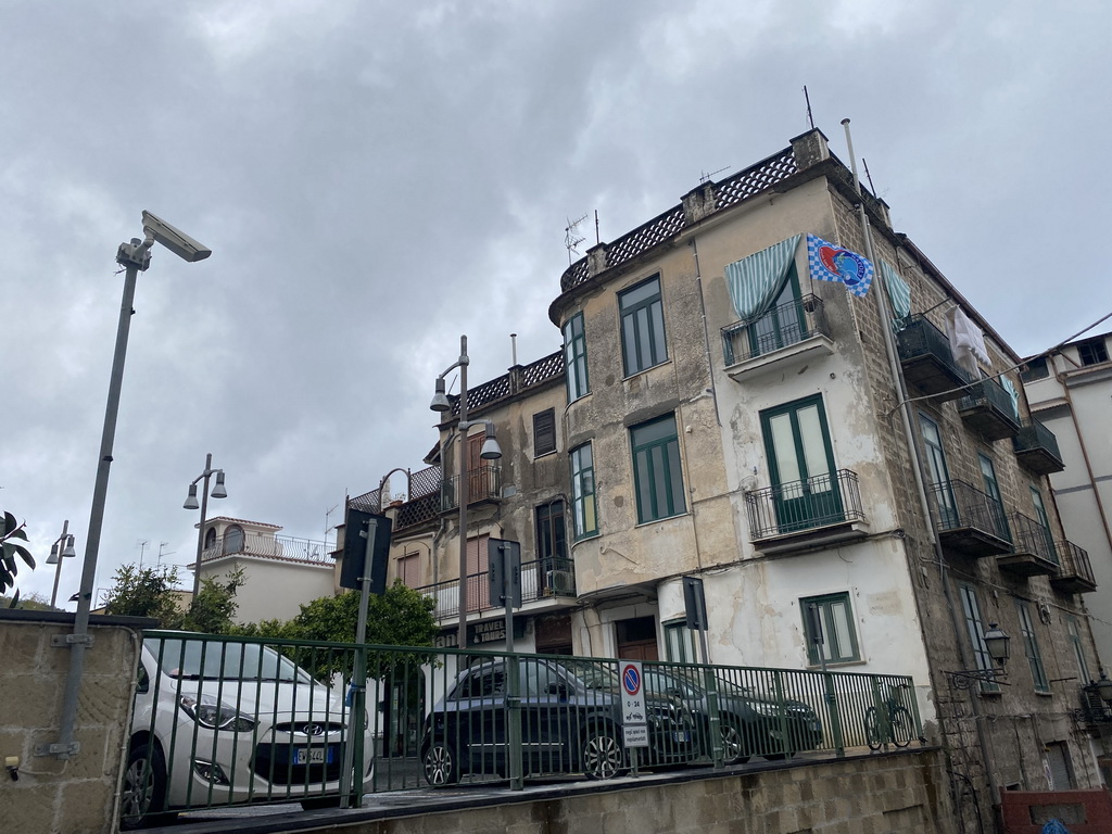 The Piazza Andreo Veniero square, viewed from the Vico Secondo Fuoro street