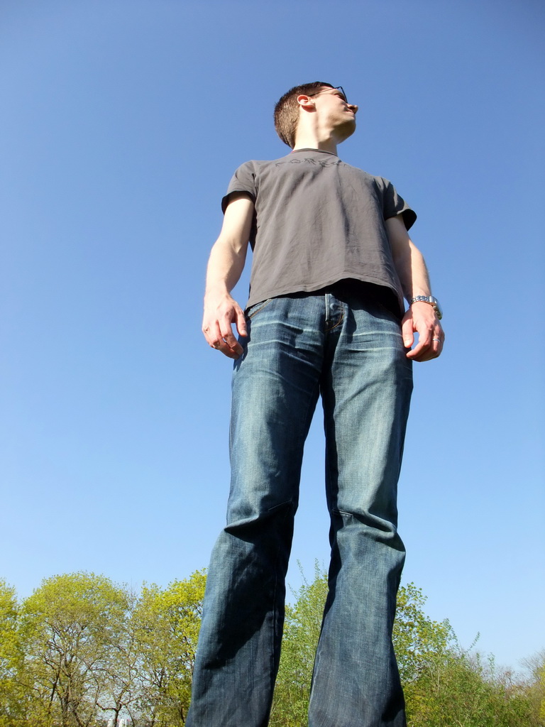 Tim in the Skansen open air museum