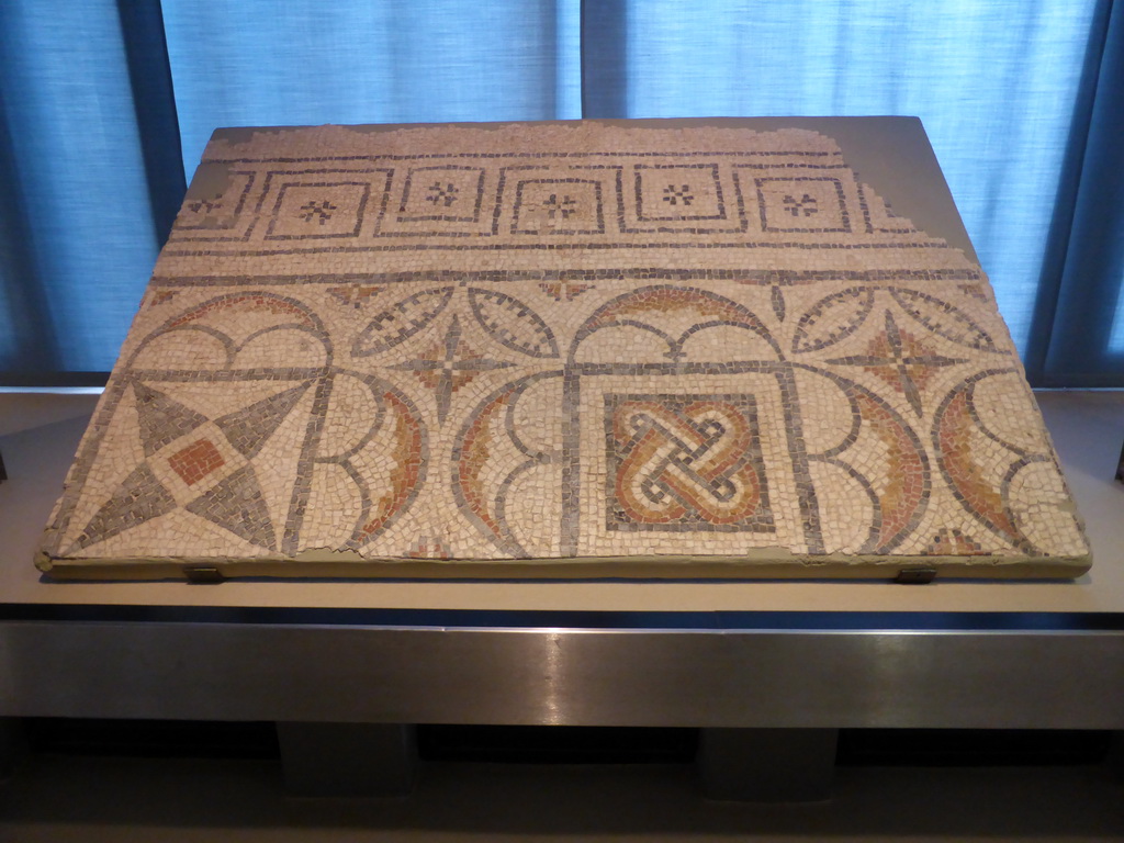 Roman mosaic at the upper floor of the Paolo Orsi Archaeological Museum