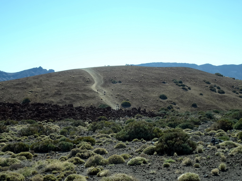 Hill just south of Mount Teide, viewed from the rental car on the TF-21 road