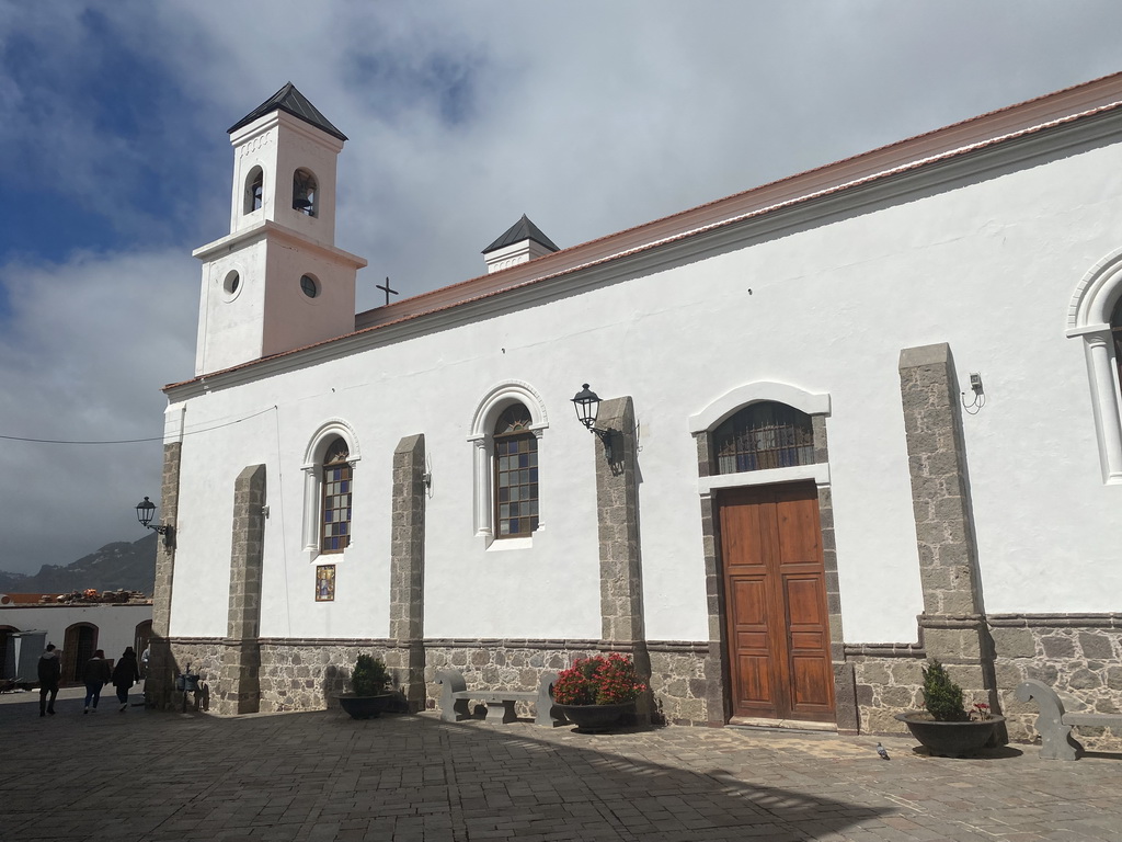 South side of the Parroquia de Nuestra Señora del Socorro church at the Plaza Nuestra Señora Del Socorro square