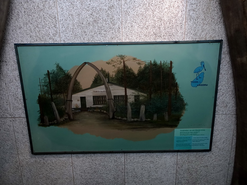 Information on the Texel`s Museum at the staircase from the Sea Aquarium at the Ecomare seal sanctuary at De Koog