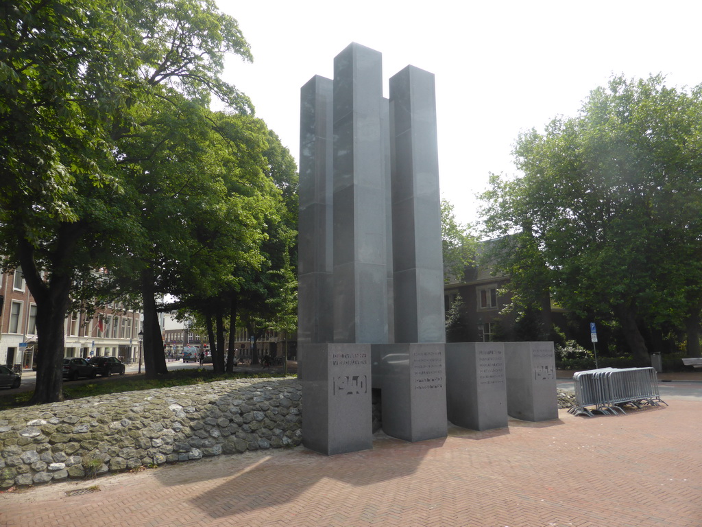 Monument for the Second World War at the Carnegieplein square