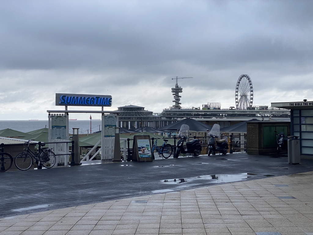 The Summertime beach pavilion and the Pier of Scheveningen