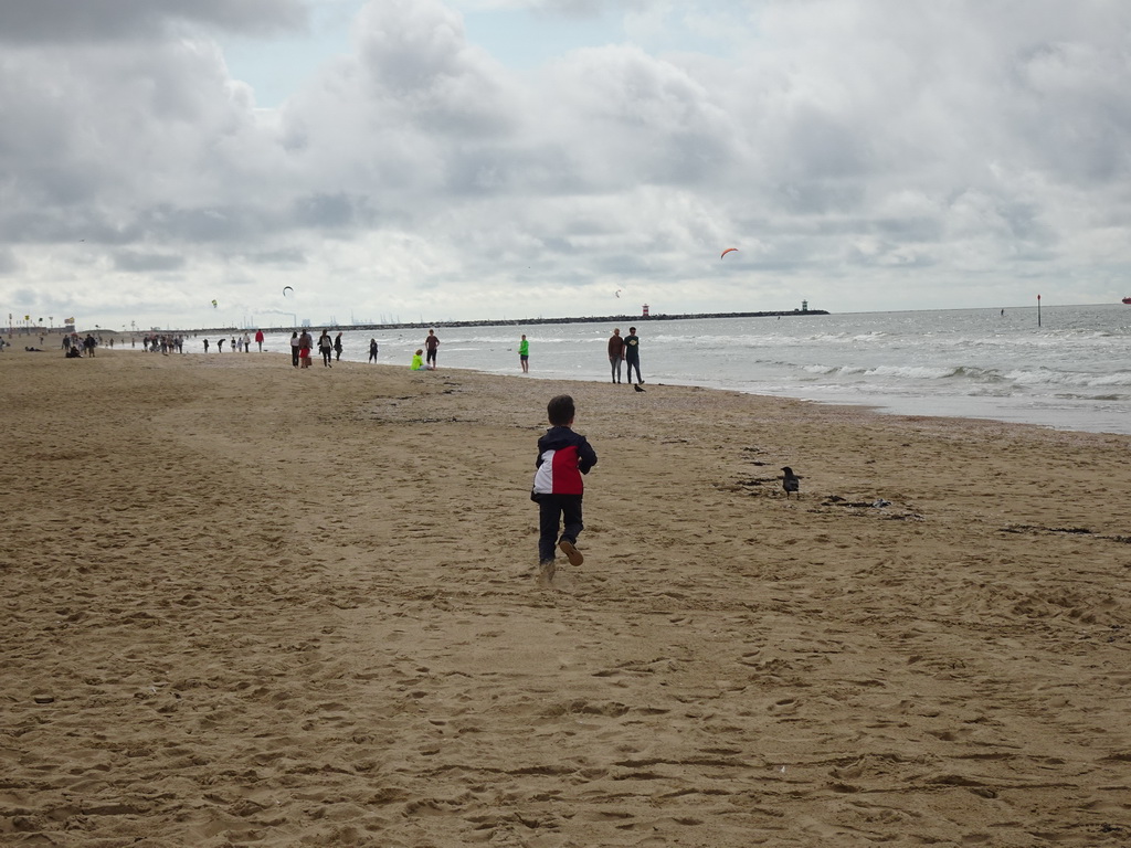 Max at the Scheveningen Beach