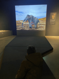 Max playing a sneaking game at the `IJstijd!` exhibition at the ground floor of the Natuurmuseum Brabant