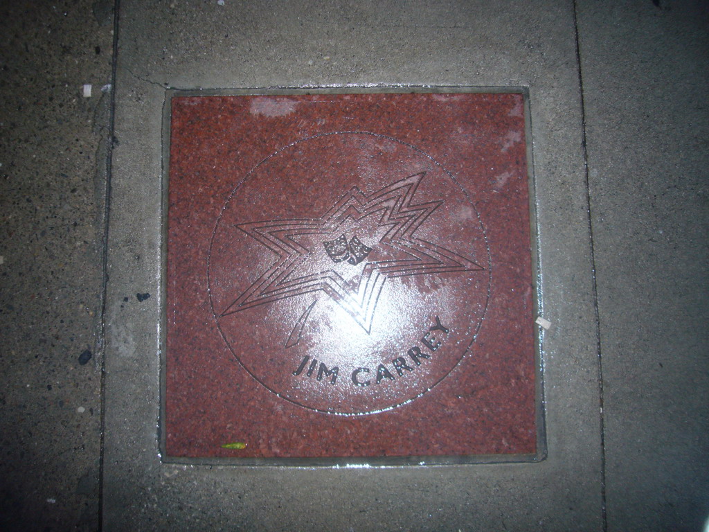 The star of Jim Carrey at Canada`s Walk of Fame