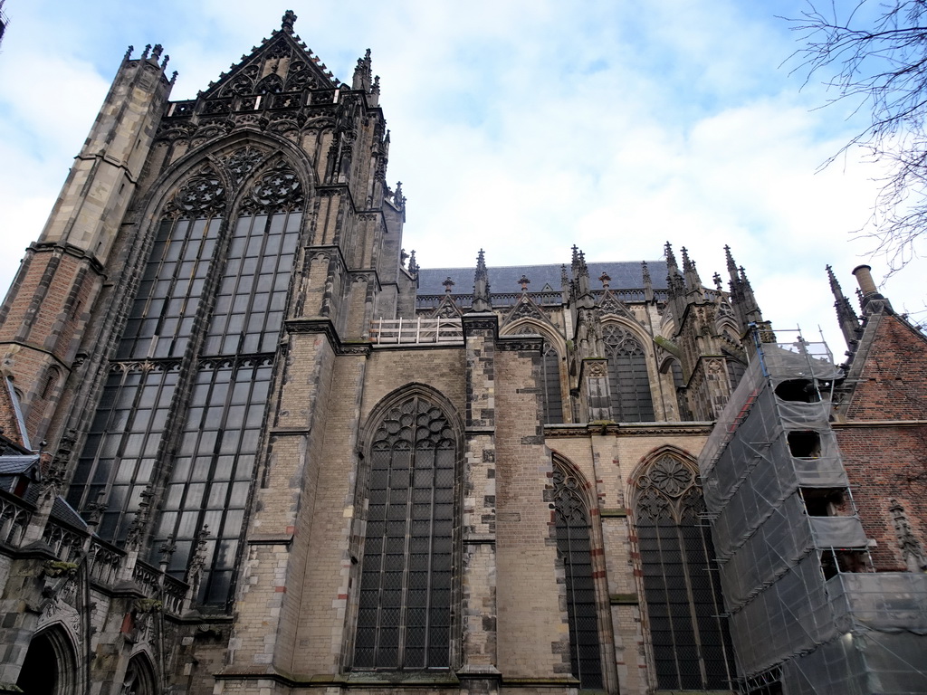 The south side of the Domkerk church, viewed from the Domtuin garden