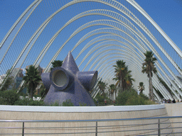 East side of the Umbracle botanical garden at the Ciudad de las Artes y las Ciencias complex