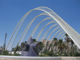 East side of the Umbracle botanical garden at the Ciudad de las Artes y las Ciencias complex