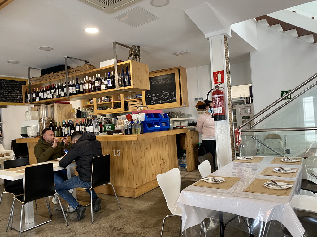 Interior of the first floor of the Tierra Guanche restaurant