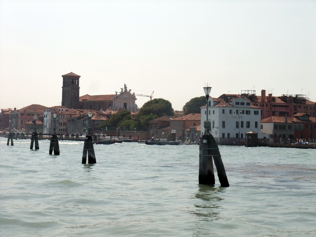 The Gesuiti Island with the Chiesa di Santa Maria Assunta church, viewed from the ferry to Murano