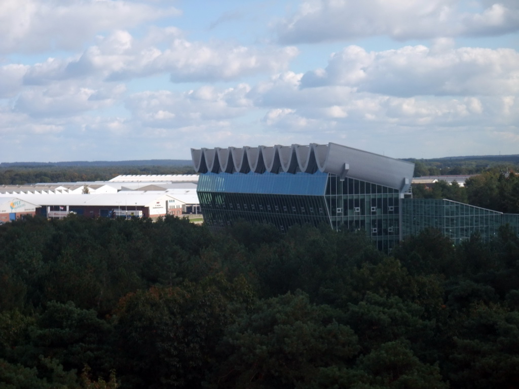 The Villa Flora building at the Green Engine section, viewed from the Floriadebaan funicular