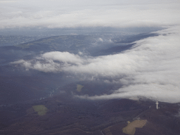 The Vienna Woods, viewed from the airplane from Eindhoven