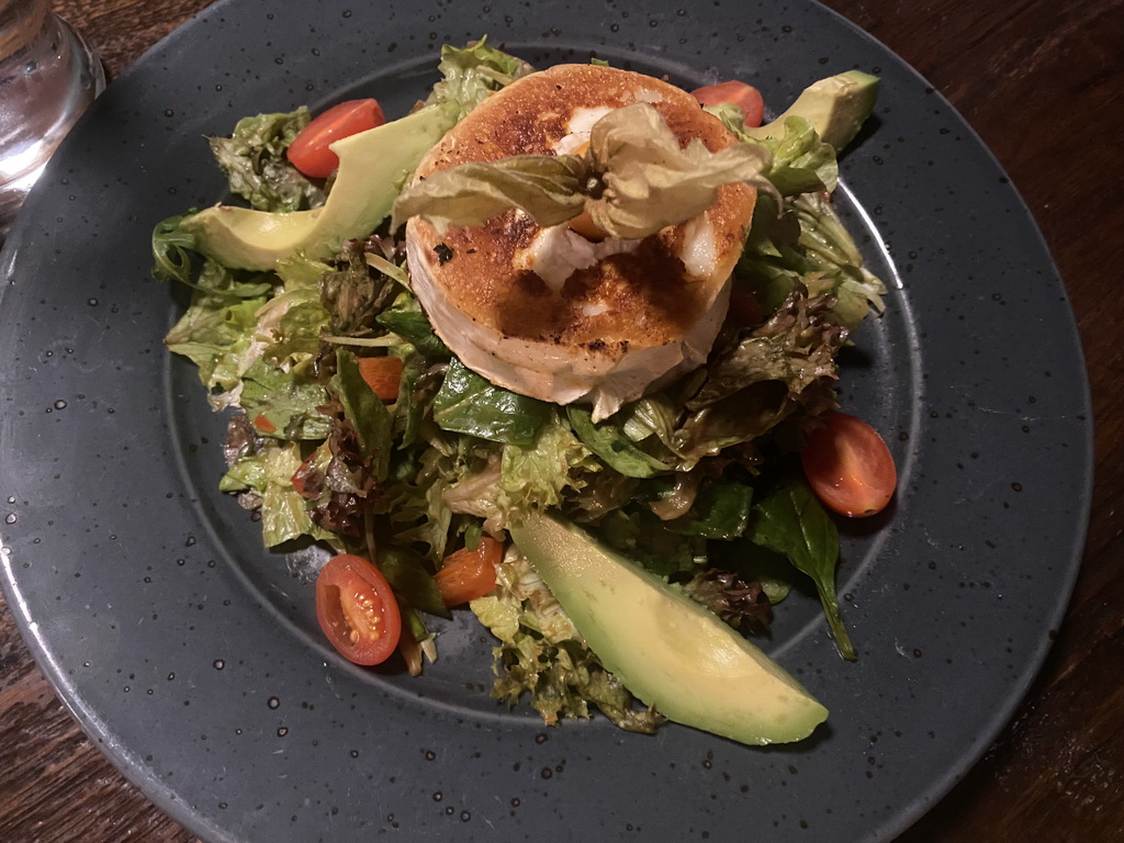 Cheese salad at the QERO Peruvian Cuisine & Bar