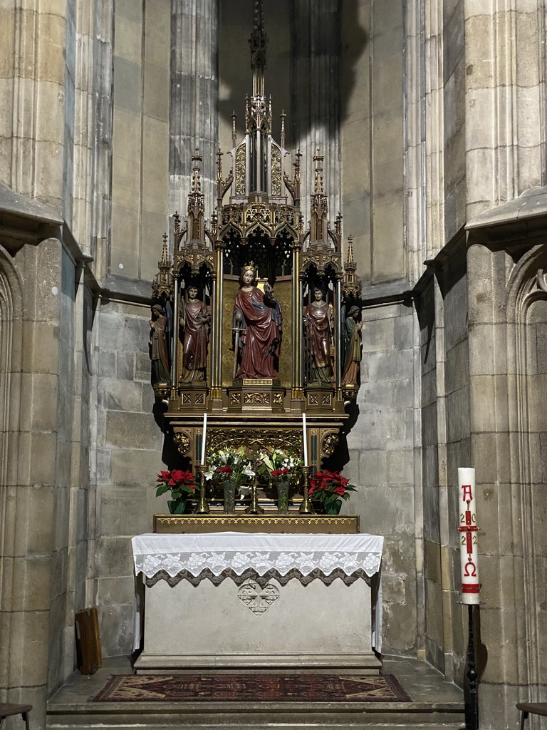 Altar at St. Katherine`s Chapel at St. Stephen`s Cathedral