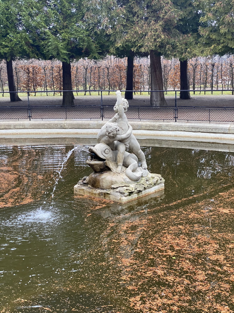 The Beim Fischbassin pond at the Schönbrunn Park