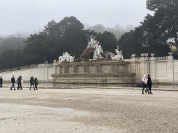 The Neptunbrunnen fountain at the Schönbrunn Park