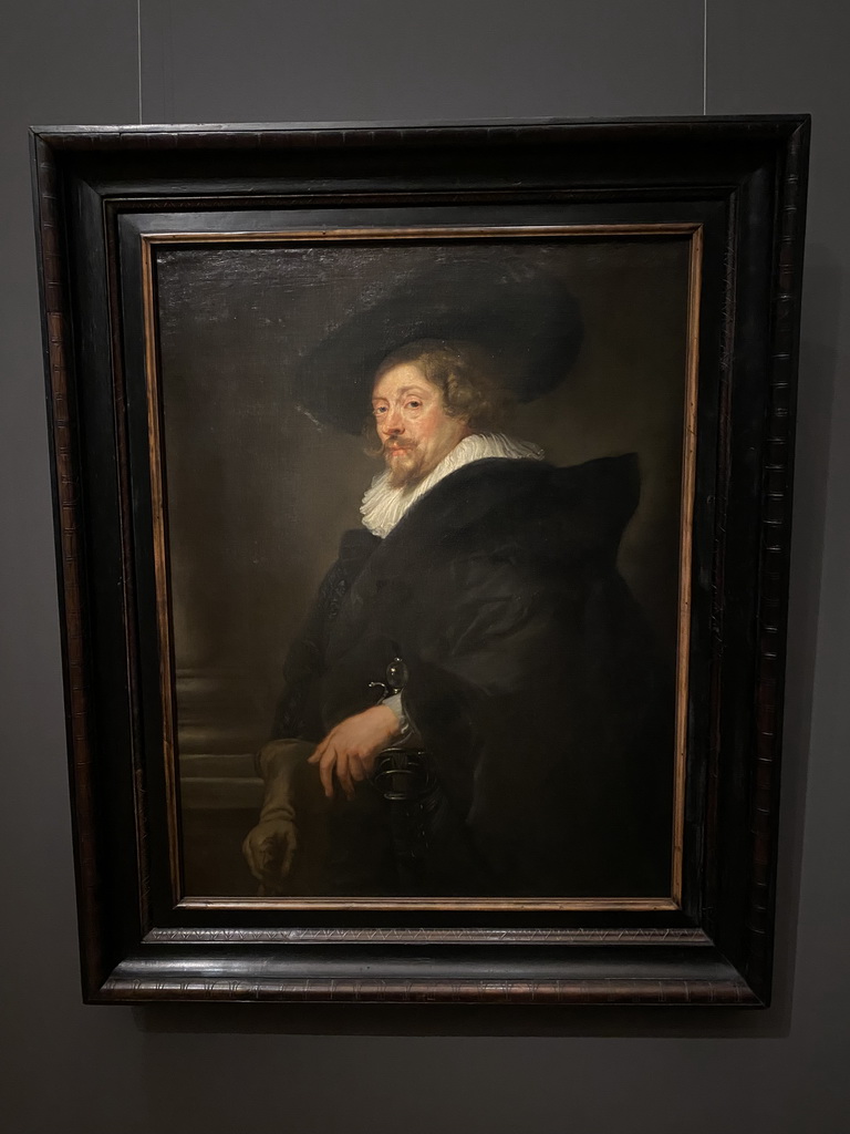 Self-portrait by Peter Paul Rubens at Room 20 of the Picture Gallery at the first floor of the Kunsthistorisches Museum Wien