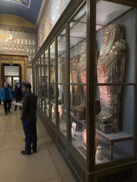 Sarcophages at the Egyptian and Near Eastern Collection at the upper ground floor of the Kunsthistorisches Museum Wien