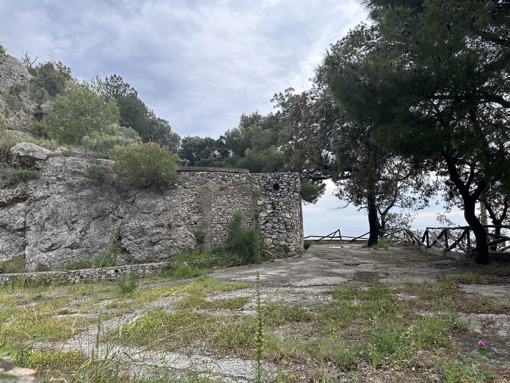 Building at the Capo d`Orso cliff along the Amalfi Drive