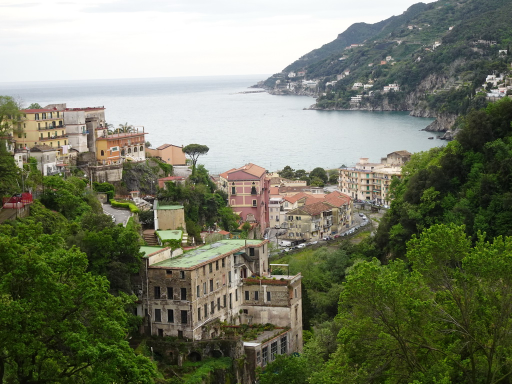 The city center and the west side of the city, viewed from the parking lot of the Piazza Matteotti square