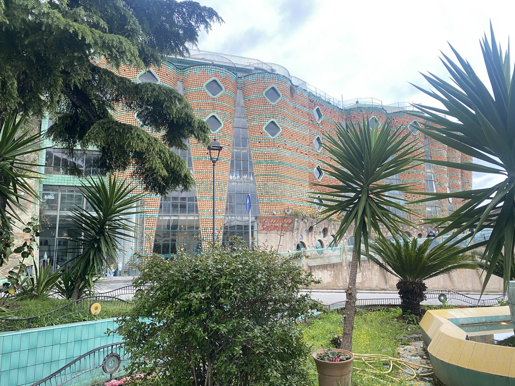 Front of the Ceramica Artistica Solimene Vincenzo pottery store at the Via Madonna degli Angeli street, viewed from the Corso Umberto I street