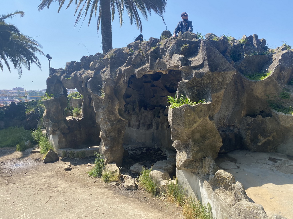 Rock hill at the Jardim do Morro park