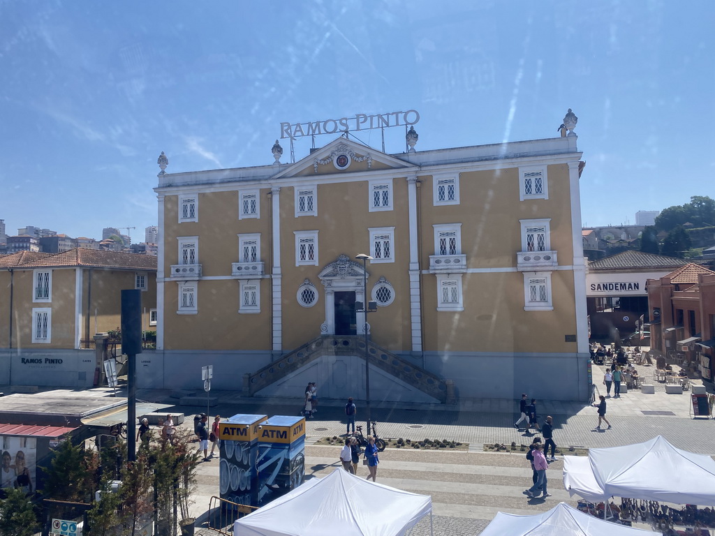 Front of the Adriano Ramos Pinto winery at the Avenida de Ramos Pinto street, viewed from the Gaia Cable Car