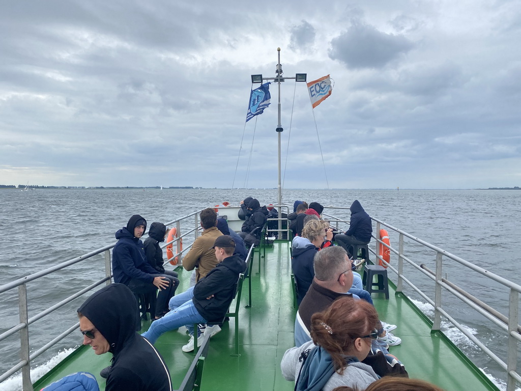 Deck of the Seal Safari boat on the Keeten-Mastgat estuary