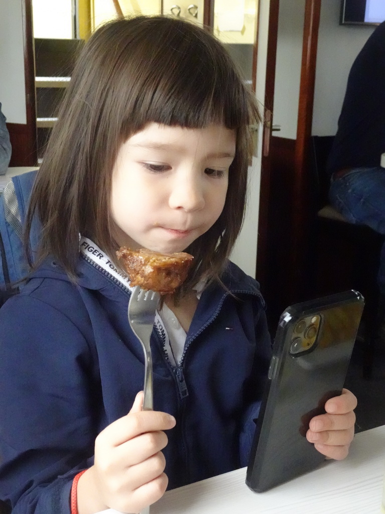 Max having lunch at the Seal Safari boat on the National Park Oosterschelde