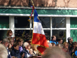 French war veterans at the Stationsstraat street, during the Liberation Day procession