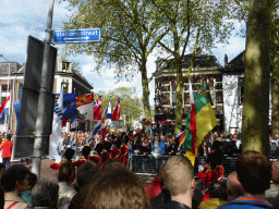 Fanfare at the Stationsstraat street, during the Liberation Day procession