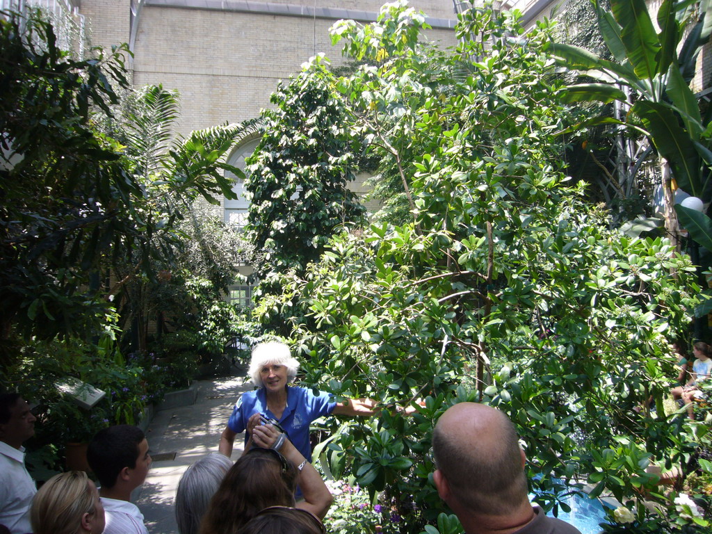 Our guide in the United States Botanic Garden